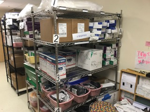 ED Supply room before 5S